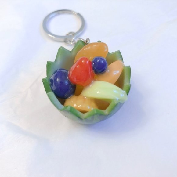 NEW Watermelon Keychain Fruit Keychain Resin - Picture 5 of 14
